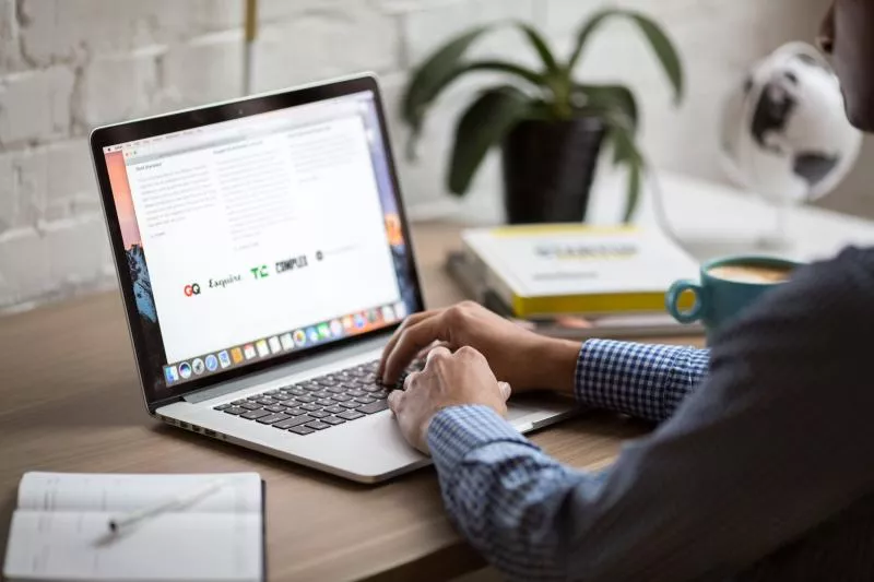 man using MacBook